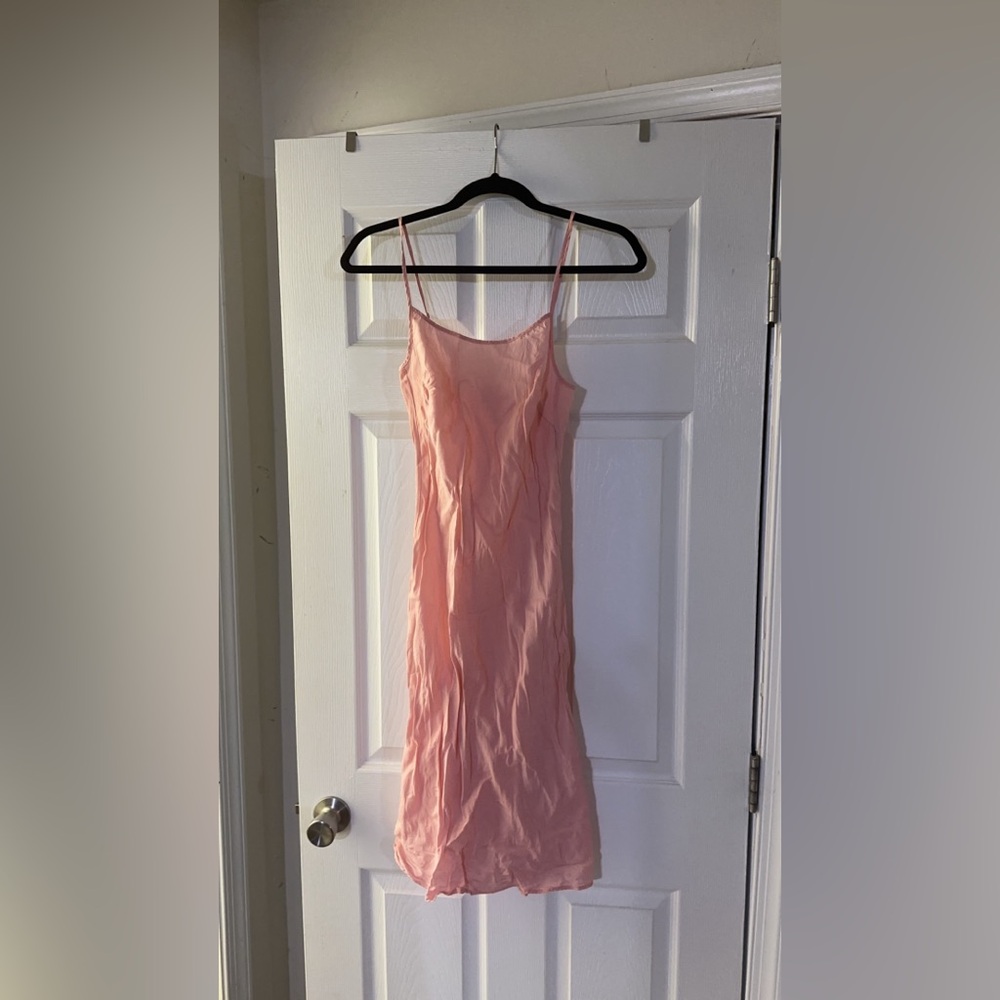 Pink Victoria’s Secret slip dress